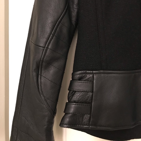 Diesel leather & wool Motorcycle Jacket - Picture 12 of 16